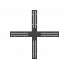 Коннектор питания 6063 TrackLine (X/RAL9005)