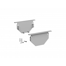 Заглушки для профиля LINE 4932 IN Silver
