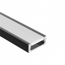 Профиль U-15 RAL9005 (с экраном) — 2000мм