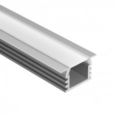 Профиль U-16/12-IN RAL9003 (с экраном) — 2000мм