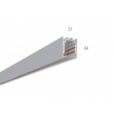 Трек 6063 TR4 RAL9003 — 1000мм