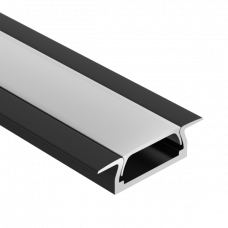 Профиль U-15-IN RAL9005 (с экраном) — 2000мм