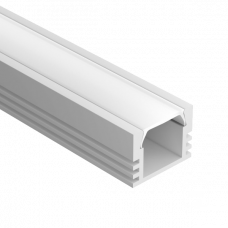 Профиль U-16/12 RAL9003 (с экраном) — 2000мм